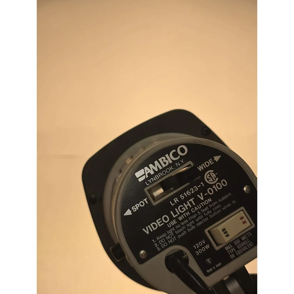 Ambico Video Light‎ V-0100 GUC Vintage Film Studio Spot Light 🎥💡